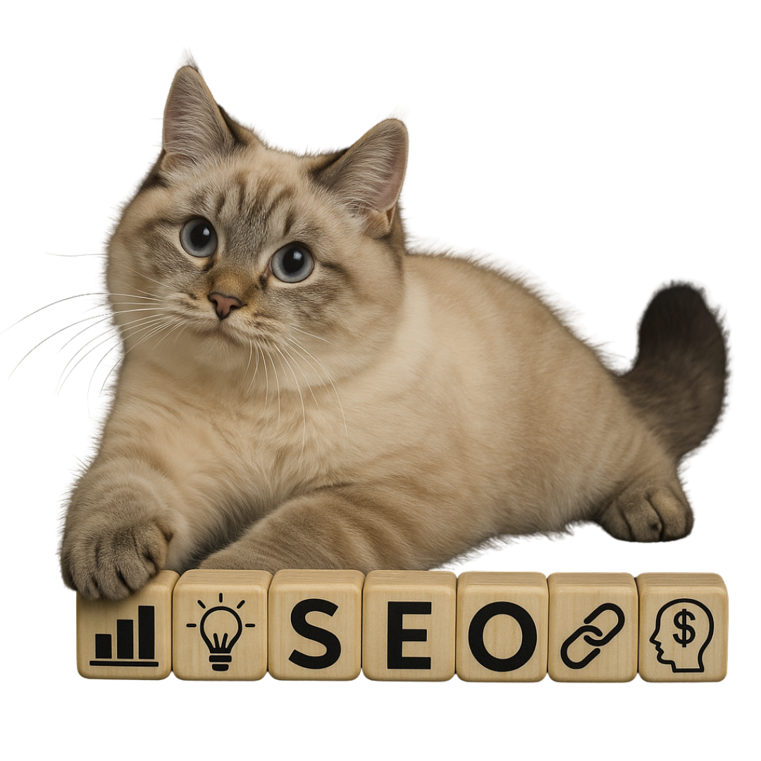 kot z klockami seo